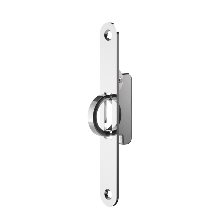 edge handle for sliding doors, chrome