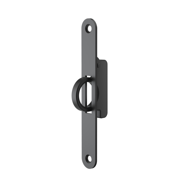 edge handle for sliding doors, black