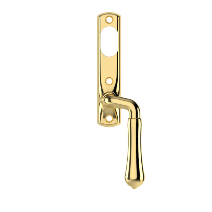 WH-B 301 R, window handle, brass