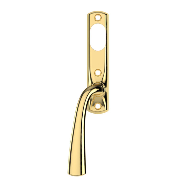 Window handle WH-T 301 L, brass
